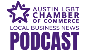 podcast logo austin lgbt austinlgbtbiz business news