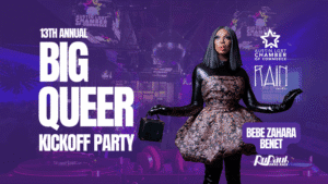 Bebe Zahara Benet at Austin LGBT Chamber event for Big Queer Kickoff Party.